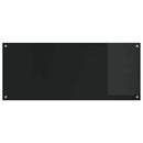 vidaXL Konyhai splashback 2 pcs Fekete 120 x 50 cm edzett üveg