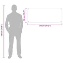 vidaXL Konyhai splashback 2 pcs Fekete 120 x 50 cm edzett üveg