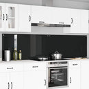 vidaXL Konyhai hátfal 2 pcs Fekete 120 x 60 cm edzett üveg