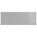 vidaXL Konyhai splashback 2 pcs Világosszürke 110 x 40 cm edzett üveg