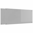 vidaXL Konyhai splashback 2 pcs Világosszürke 110 x 50 cm edzett üveg