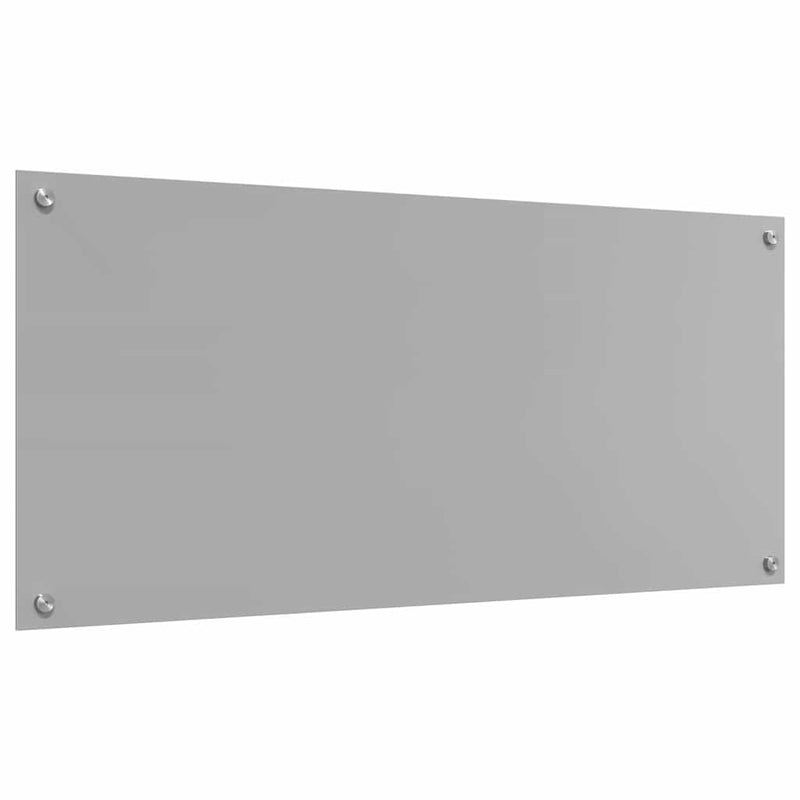 vidaXL Konyhai splashback 2 pcs Világosszürke 110 x 50 cm edzett üveg