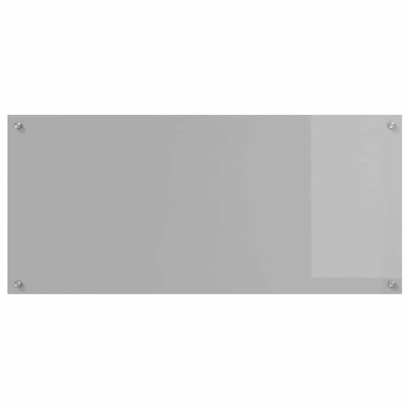 vidaXL Konyhai splashback 2 pcs Világosszürke 110 x 50 cm edzett üveg