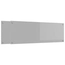 vidaXL Konyhai splashback 2 pcs Világosszürke 120 x 40 cm edzett üveg