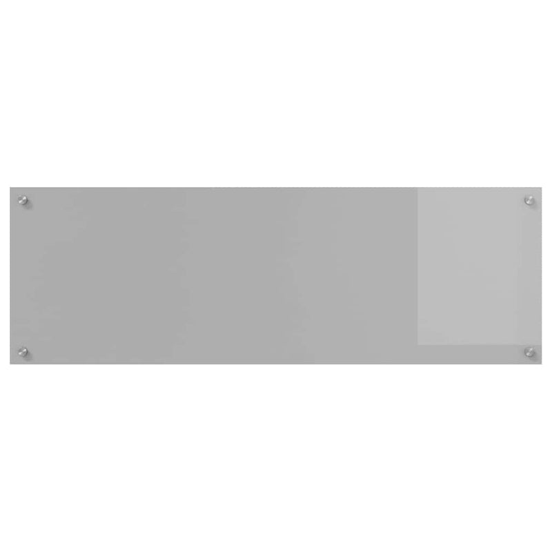 vidaXL Konyhai splashback 2 pcs Világosszürke 120 x 40 cm edzett üveg