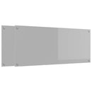 vidaXL Konyhai splashback 2 pcs Világosszürke 120 x 50 cm edzett üveg