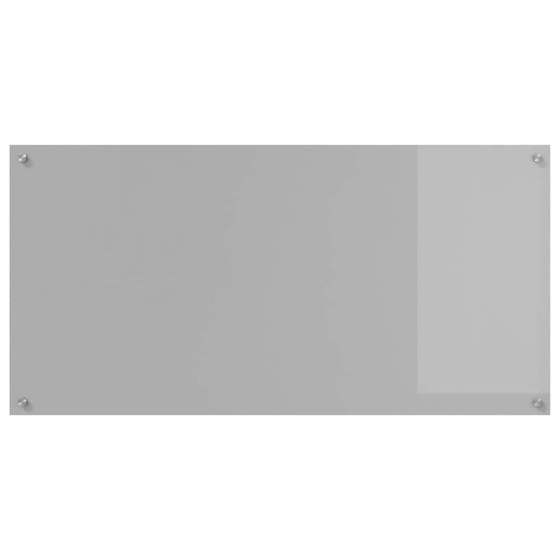 vidaXL Konyhai splashback 2 pcs Világosszürke 120 x 60 cm edzett üveg