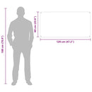 vidaXL Konyhai hátfal 2 pcs Világosszürke 120 x 60 cm edzett üveg