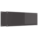 vidaXL Konyhai splashback 2 pcs Sötétszürke 110 x 40 cm edzett üveg