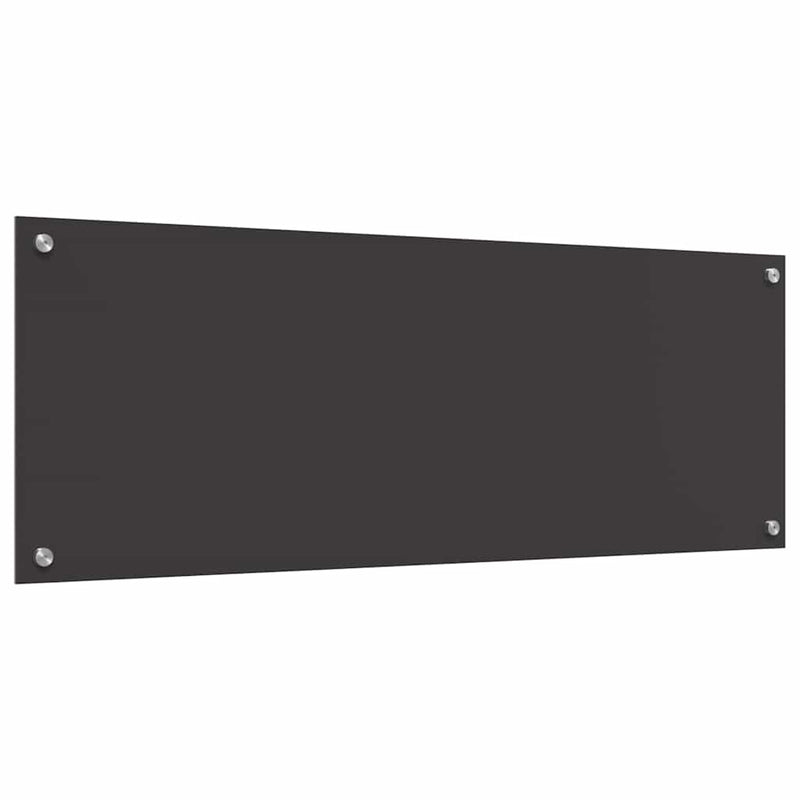 vidaXL Konyhai splashback 2 pcs Sötétszürke 110 x 40 cm edzett üveg