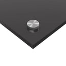 vidaXL Konyhai splashback 2 pcs Sötétszürke 110 x 50 cm edzett üveg