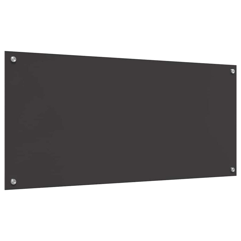 vidaXL Konyhai splashback 2 pcs Sötétszürke 110 x 50 cm edzett üveg