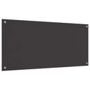 vidaXL Konyhai hátfal 2 pcs Sötétszürke 110 x 50 cm edzett üveg