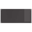 vidaXL Konyhai splashback 2 pcs Sötétszürke 110 x 50 cm edzett üveg