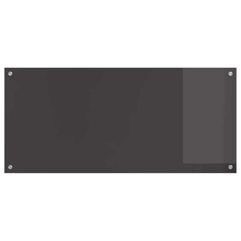 vidaXL Konyhai splashback 2 pcs Sötétszürke 110 x 50 cm edzett üveg