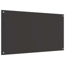 vidaXL Konyhai splashback 2 pcs Sötétszürke 110 x 60 cm edzett üveg