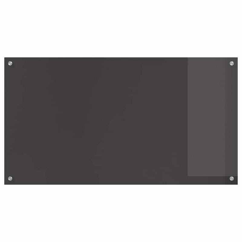 vidaXL Konyhai splashback 2 pcs Sötétszürke 110 x 60 cm edzett üveg