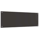 vidaXL Konyhai splashback 2 pcs Sötétszürke 120 x 40 cm edzett üveg