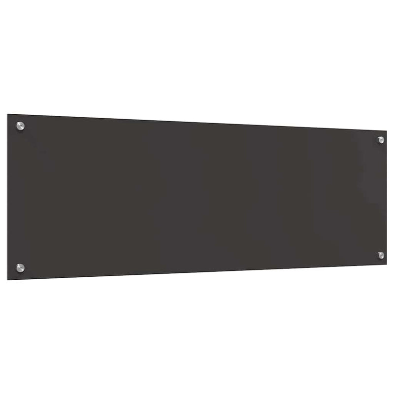 vidaXL Konyhai splashback 2 pcs Sötétszürke 120 x 40 cm edzett üveg