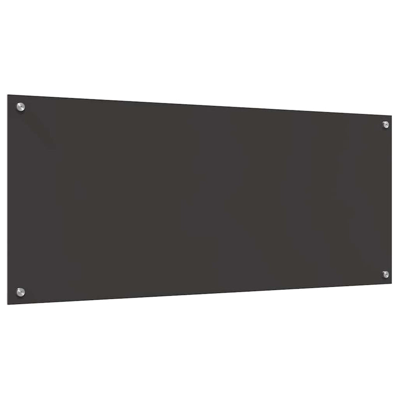 vidaXL Konyhai splashback 2 pcs Sötétszürke 120 x 50 cm edzett üveg