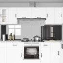 vidaXL Konyhai splashback 2 pcs Sötétszürke 120 x 60 cm edzett üveg