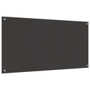 vidaXL Konyhai splashback 2 pcs Sötétszürke 120 x 60 cm edzett üveg