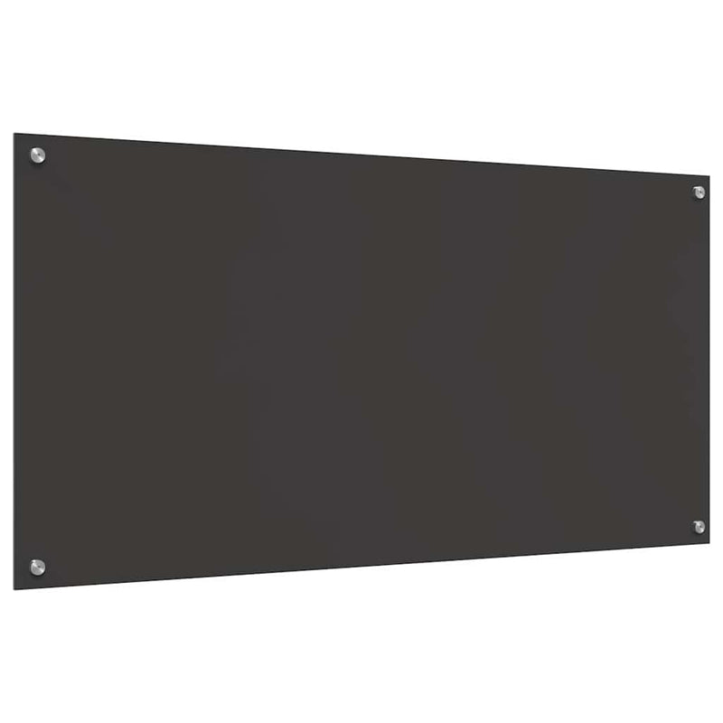 vidaXL Konyhai splashback 2 pcs Sötétszürke 120 x 60 cm edzett üveg