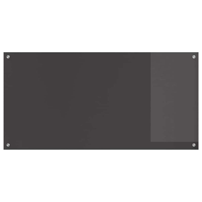 vidaXL Konyhai splashback 2 pcs Sötétszürke 120 x 60 cm edzett üveg