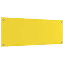 vidaXL Konyhai splashback 2 pcs Sárga 110 x 40 cm edzett üveg