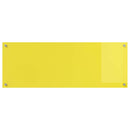 vidaXL Konyhai splashback 2 pcs Sárga 110 x 40 cm edzett üveg