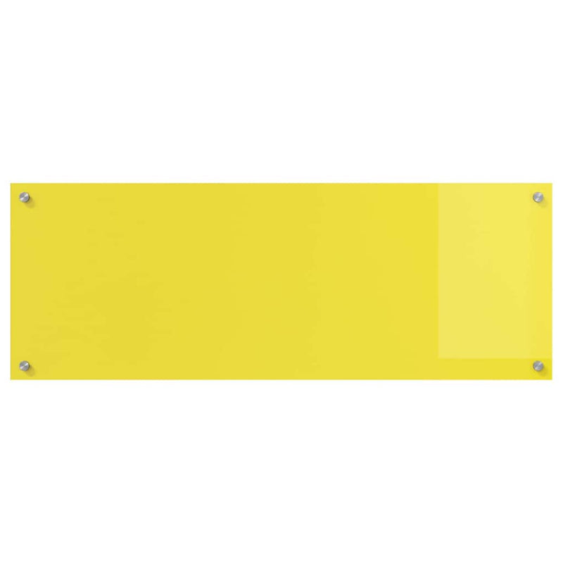 vidaXL Konyhai splashback 2 pcs Sárga 110 x 40 cm edzett üveg
