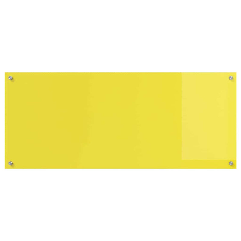 vidaXL Konyhai splashback 2 pcs Sárga 120 x 50 cm edzett üveg