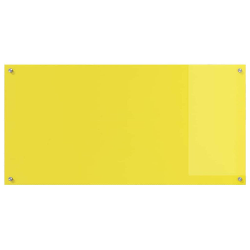 vidaXL Konyhai splashback 2 pcs Sárga 120 x 60 cm edzett üveg