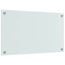 vidaXL Konyhai splashback 2 pcs Fehér 70 x 40 cm edzett üveg