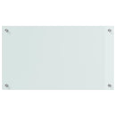 vidaXL Konyhai splashback 2 pcs Fehér 70 x 40 cm edzett üveg