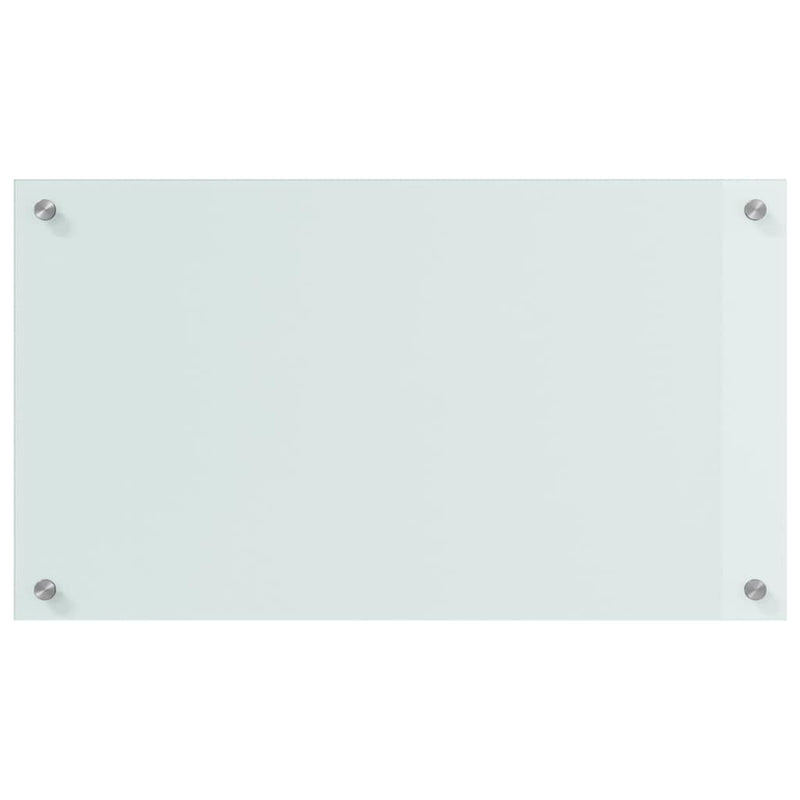 vidaXL Konyhai splashback 2 pcs Fehér 70 x 40 x 0.8 cm edzett üveg