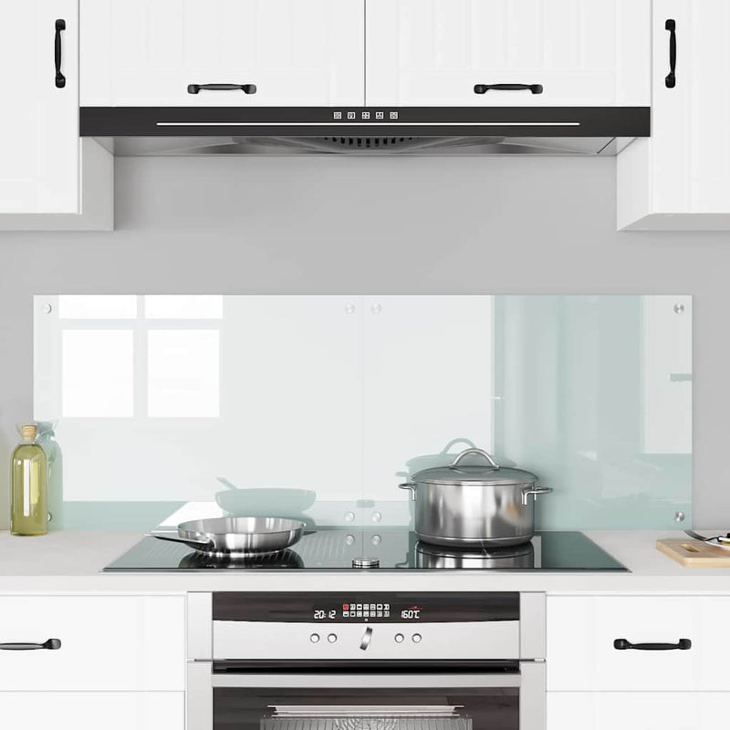 vidaXL Konyhai splashback Fehér 70 x 50 x 0,8 cm edzett üveg