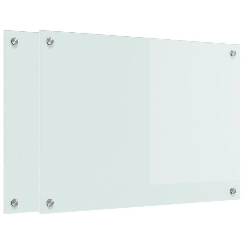 vidaXL Konyhai splashback Fehér 70 x 50 x 0,8 cm edzett üveg