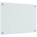 vidaXL Konyhai splashback 2 pcs Fehér 70 x 50 cm edzett üveg