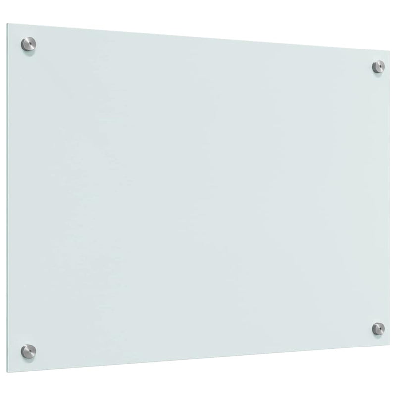 vidaXL Konyhai splashback Fehér 70 x 50 x 0,8 cm edzett üveg