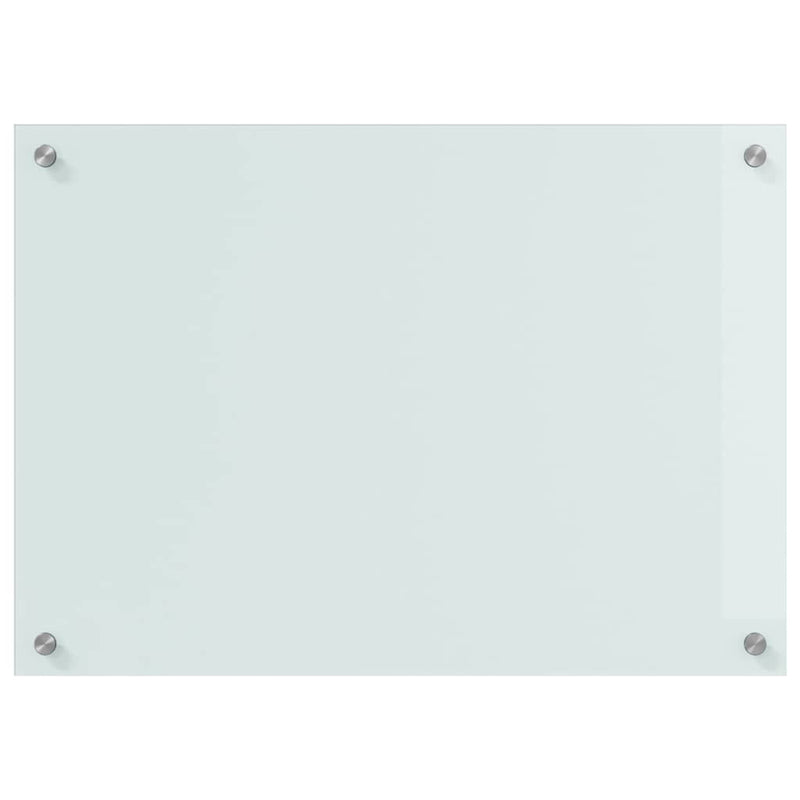 vidaXL Konyhai splashback Fehér 70 x 50 x 0,8 cm edzett üveg