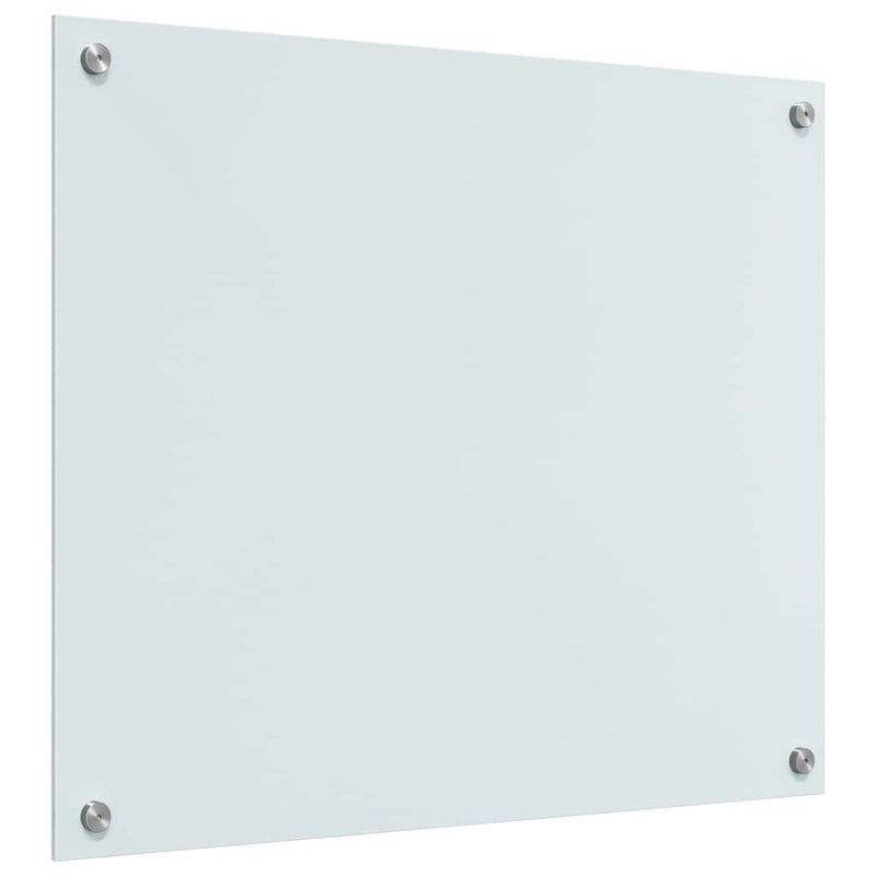 vidaXL Konyhai splashback Fehér 70 x 60 x 0.8 cm edzett üveg