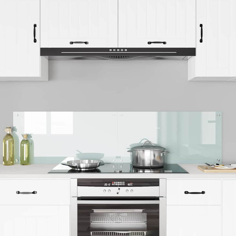 vidaXL Konyhai splashback Fehér 80 x 40 x 0.8 cm edzett üveg