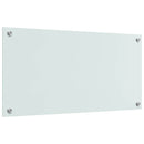 vidaXL Konyhai splashback 2 pcs Fehér 80 x 40 cm edzett üveg