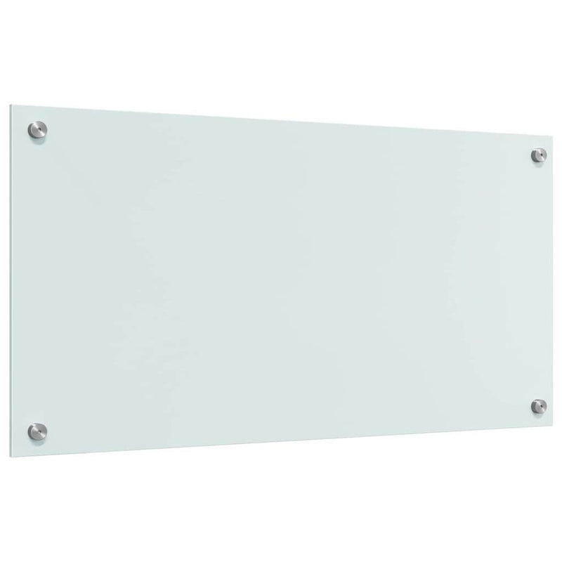 vidaXL Konyhai splashback Fehér 80 x 40 x 0.8 cm edzett üveg