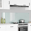 vidaXL Konyhai splashback 2 pcs Fehér 80 x 50 cm edzett üveg