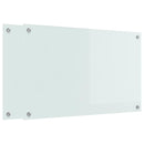 vidaXL Konyhai splashback 2 pcs Fehér 80 x 50 cm edzett üveg