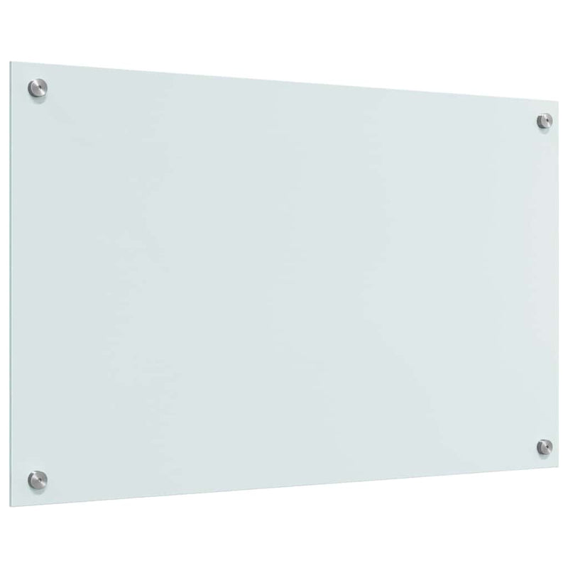 vidaXL Konyhai splashback Fehér 80 x 50 x 0.8 cm edzett üveg