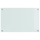 vidaXL Konyhai splashback 2 pcs Fehér 80 x 50 cm edzett üveg