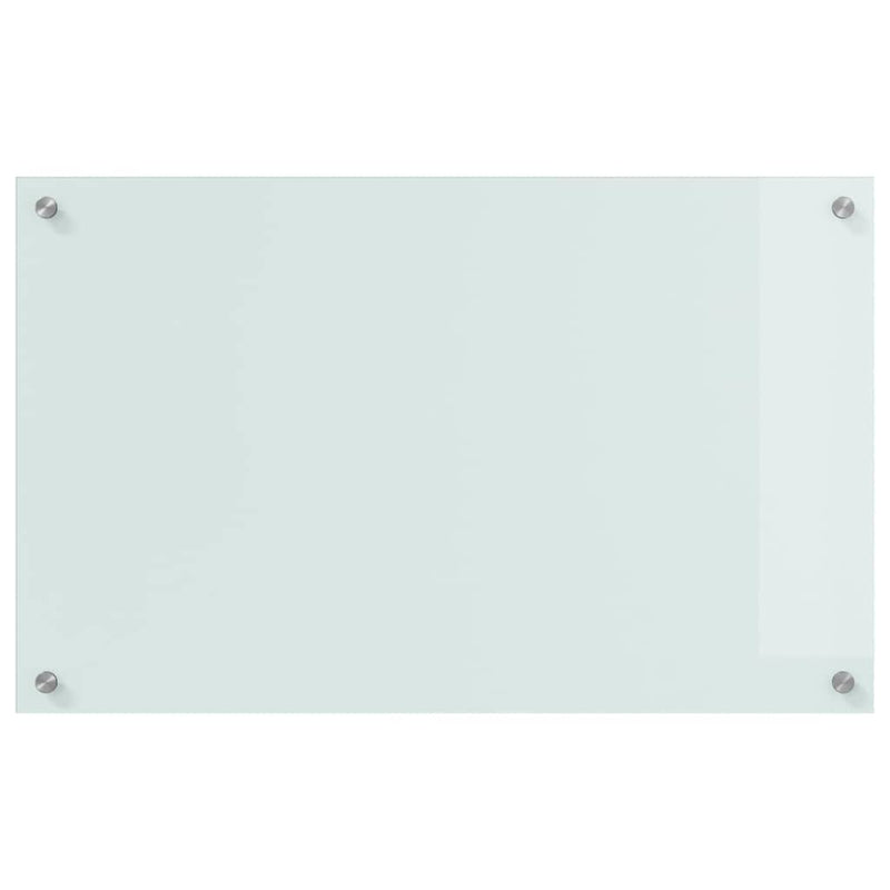 vidaXL Konyhai splashback Fehér 80 x 50 x 0.8 cm edzett üveg